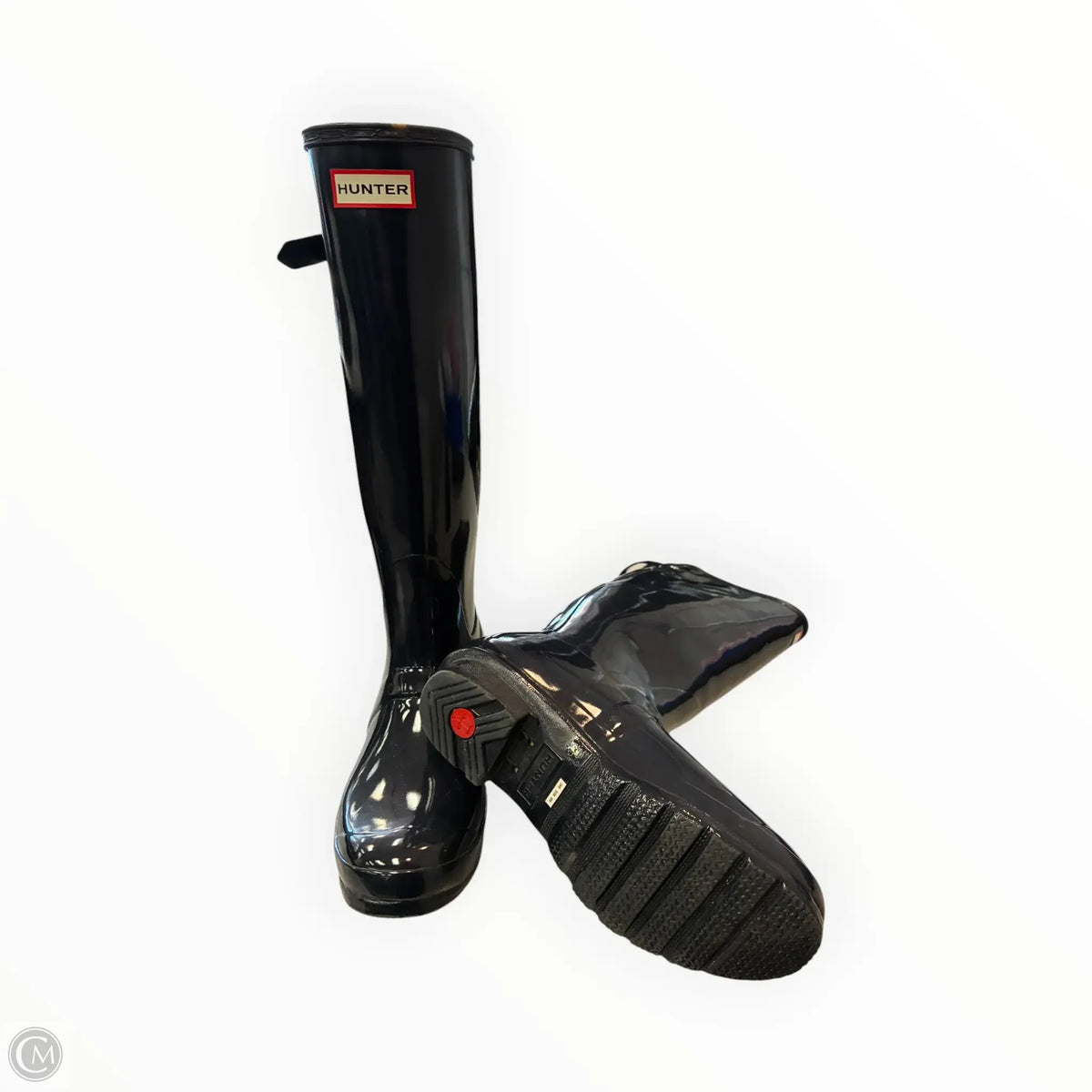 Boots Rain By Hunter In Navy, Size: 8