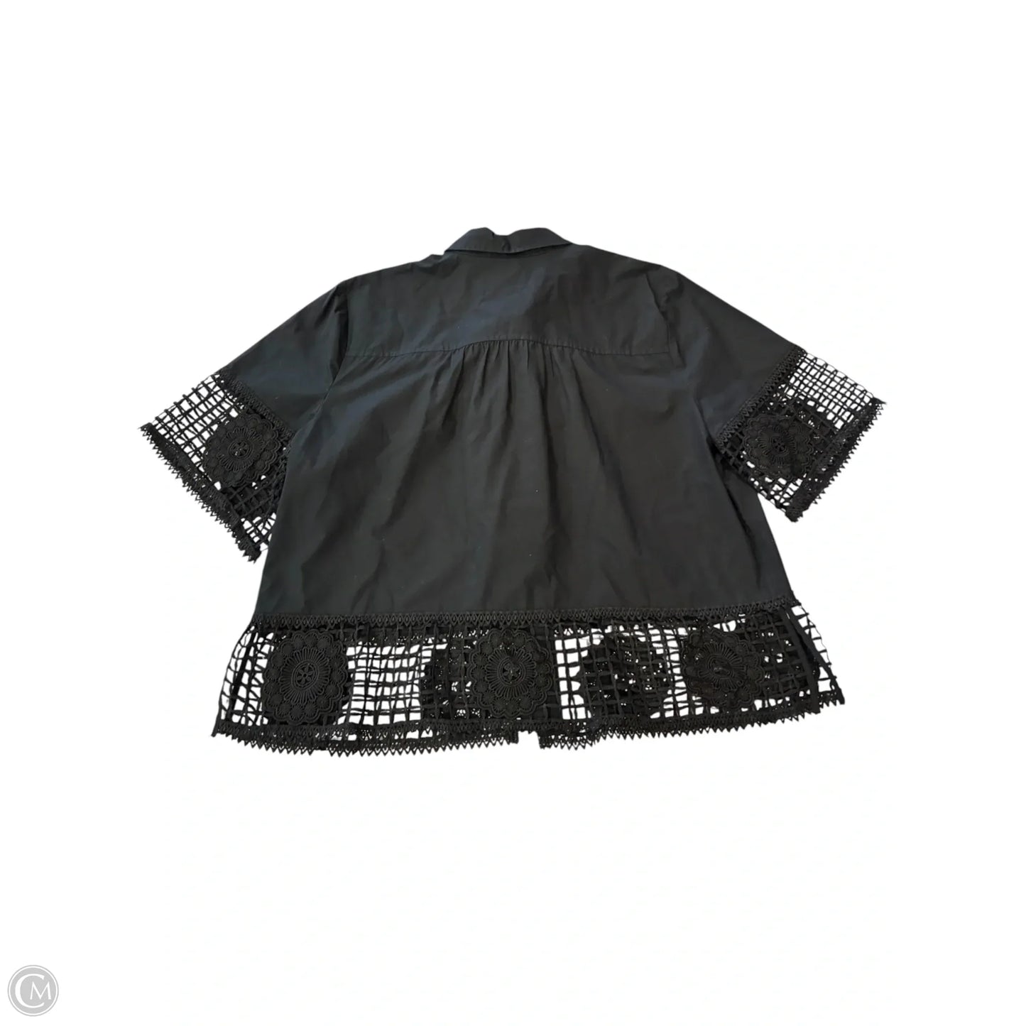Top Short Sleeve By Chicos In Black, Size: Xl