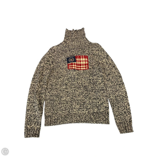 Sweater By American Living In Black & Tan, Size: L
