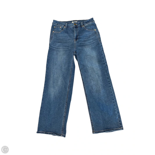 Jeans Straight By Oat In Blue Denim, Size: 10