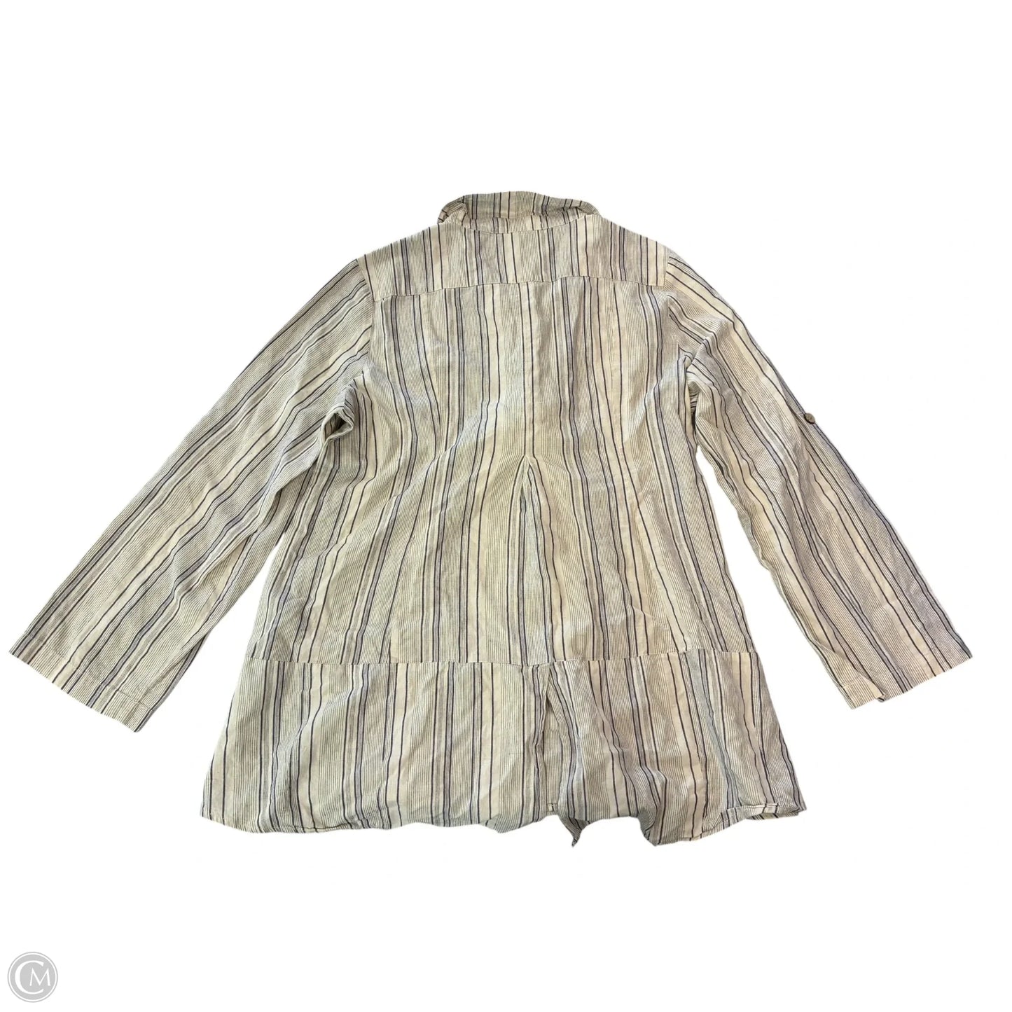 Tunic Long Sleeve By Simply Noelle In Beige, Size: L