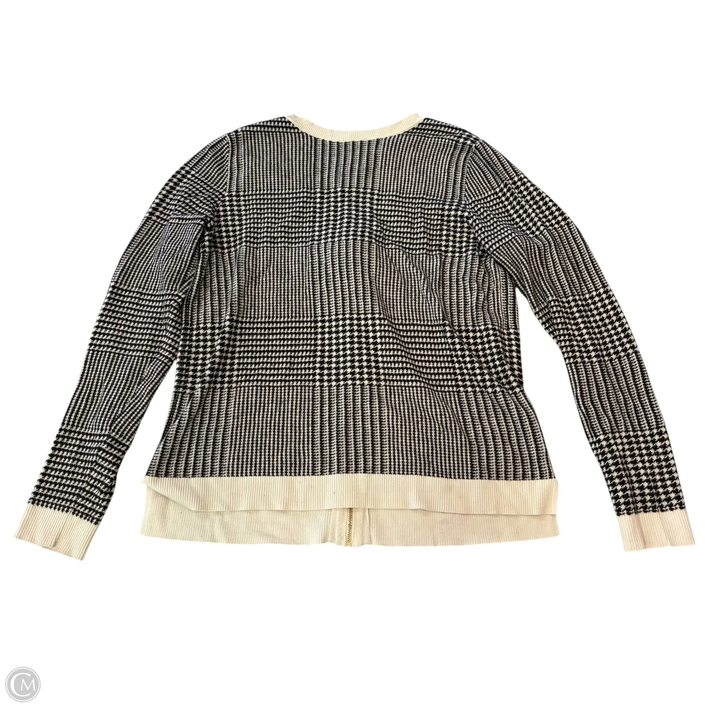 Sweater By H&m In Black & Cream, Size: M