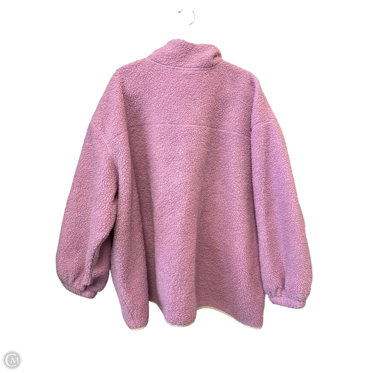 Jacket Faux Fur & Sherpa By Universal Thread In Pink, Size: 3x