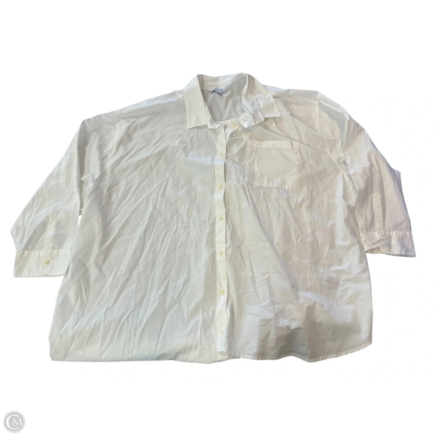 Top Long Sleeve By Old Navy In White, Size: 3x