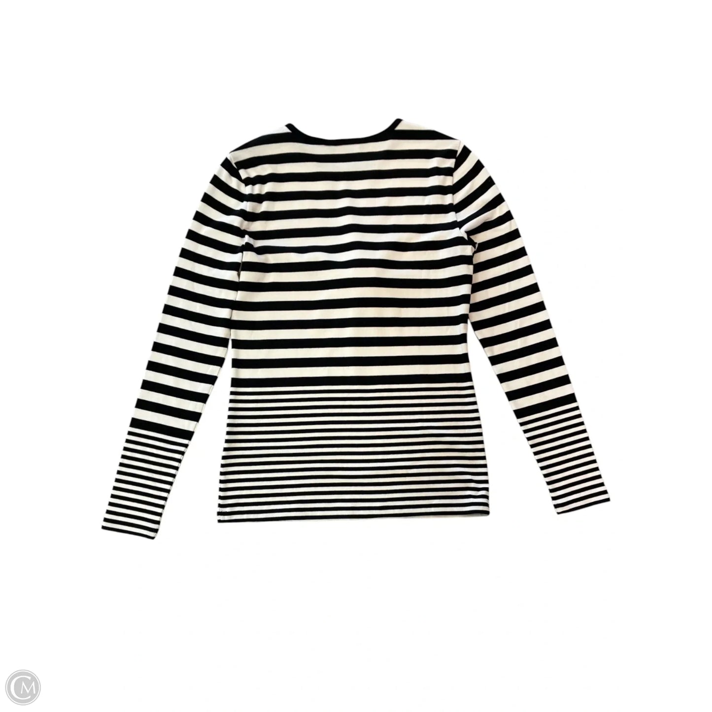 Top Long Sleeve By Lauren By Ralph Lauren In Striped Pattern, Size: M
