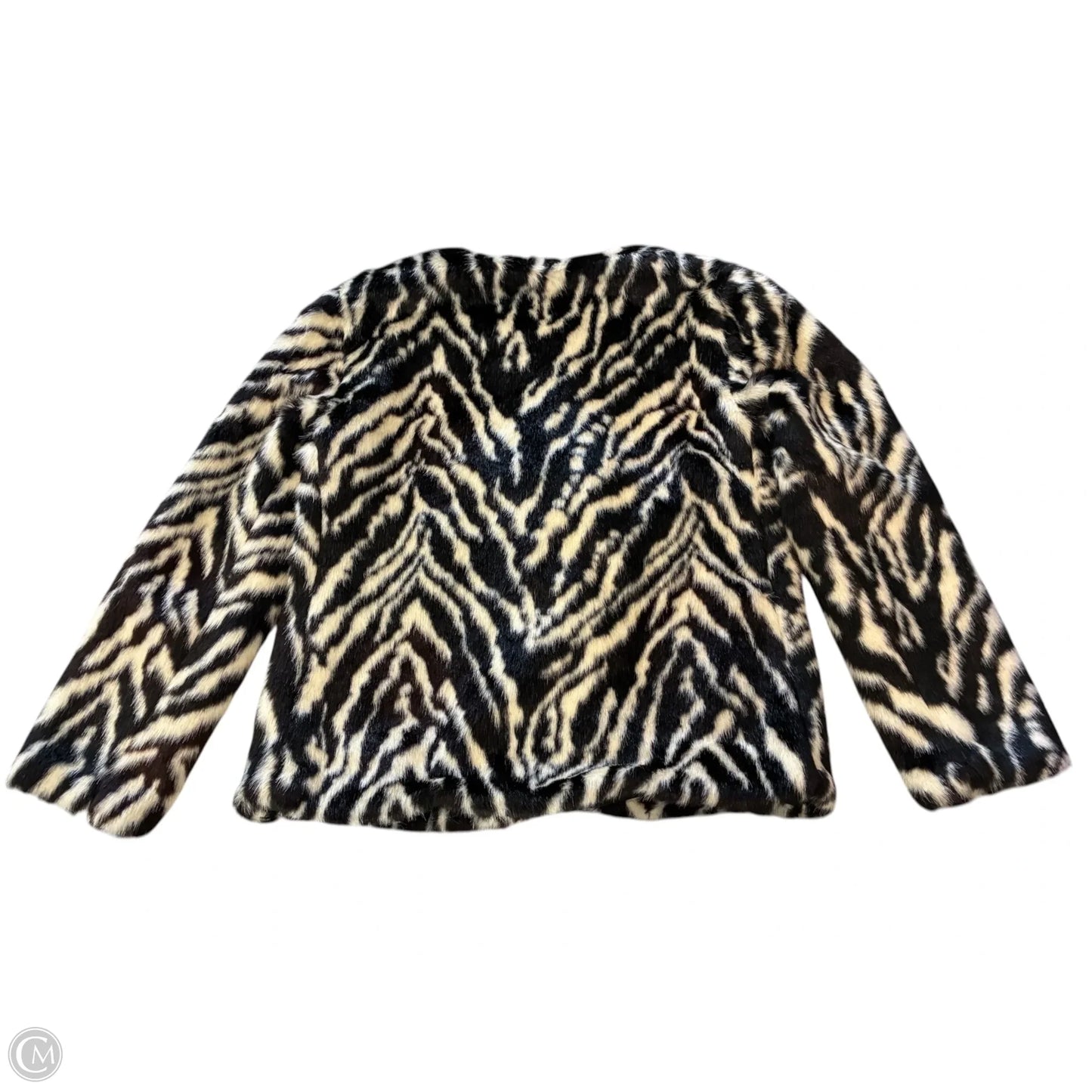 Coat Faux Fur & Sherpa By T Tahari In Animal Print, Size: S