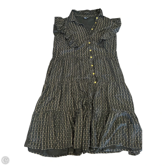 Dress Casual Maxi By Ashley Stewart In Black & Gold, Size: Xl