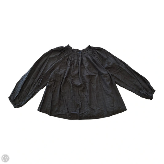 Blouse Long Sleeve By Old Navy In Black, Size: 2x