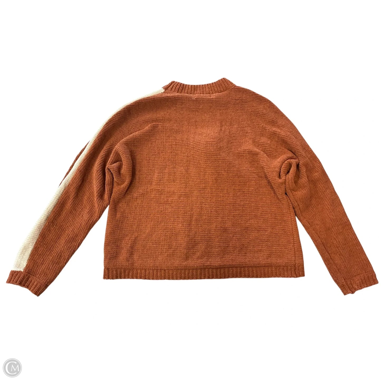 Sweater By Elan In Orange, Size: L