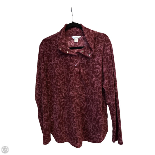 Jacket Fleece By Cj Banks In Red, Size: Xl