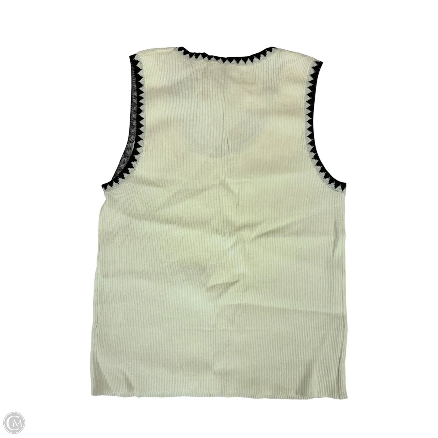Top Sleeveless By Cmf In Cream, Size: L