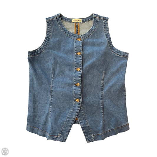 Vest Other By Luvamia In Blue Denim, Size: Xl