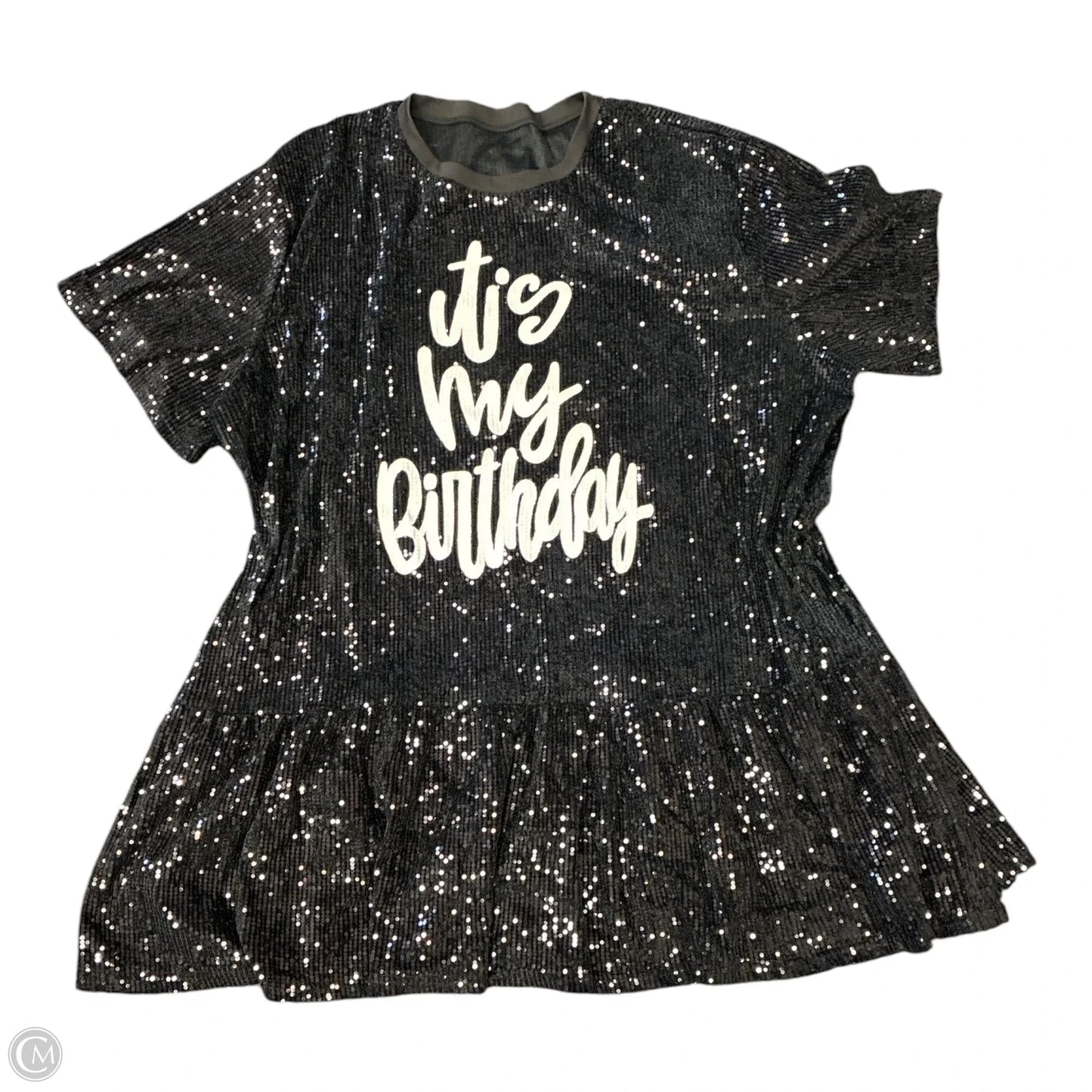 Top Short Sleeve By Cmf In Black, Size: 4x