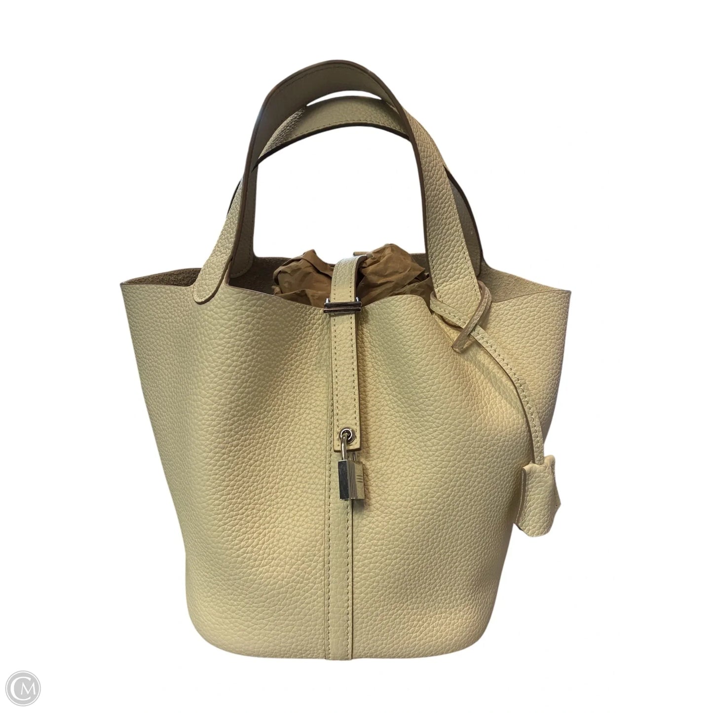 Handbag Leather By Cmc, Size: Small