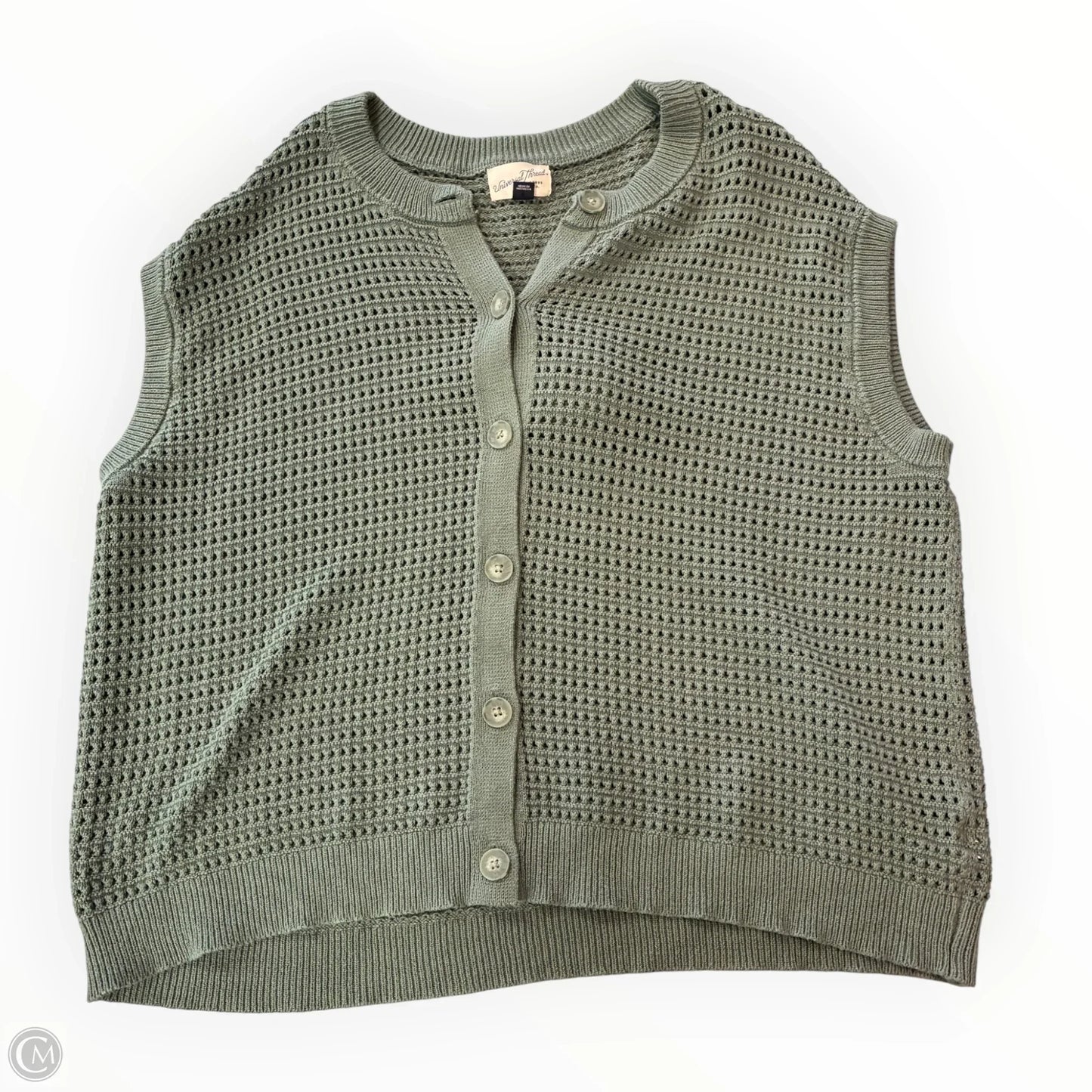 Vest Sweater By Universal Thread In Green, Size: Xl