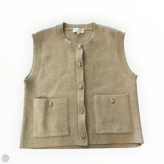 Vest Sweater By Entro In Tan, Size: S