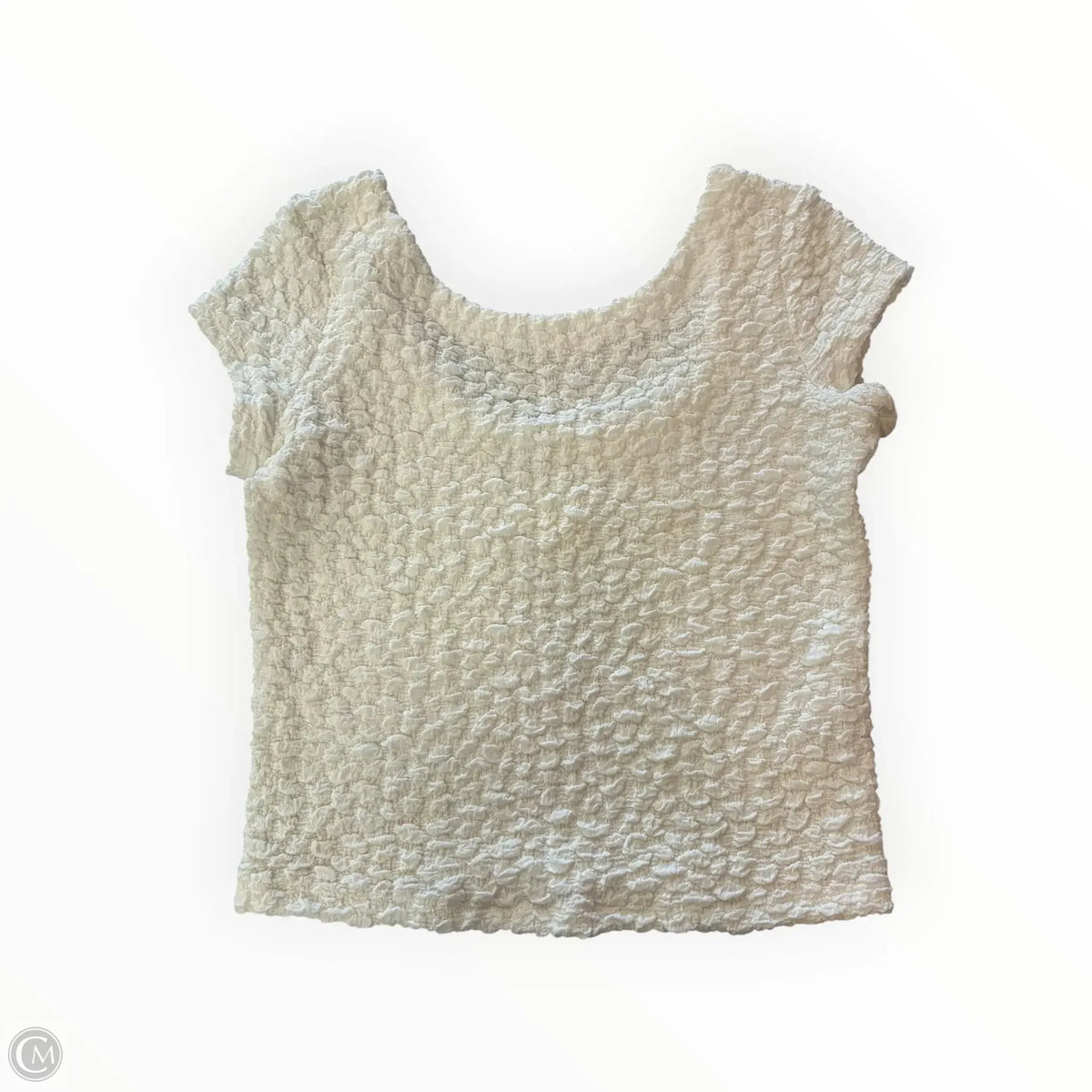 Top Short Sleeve By Maeve In Ivory, Size: S