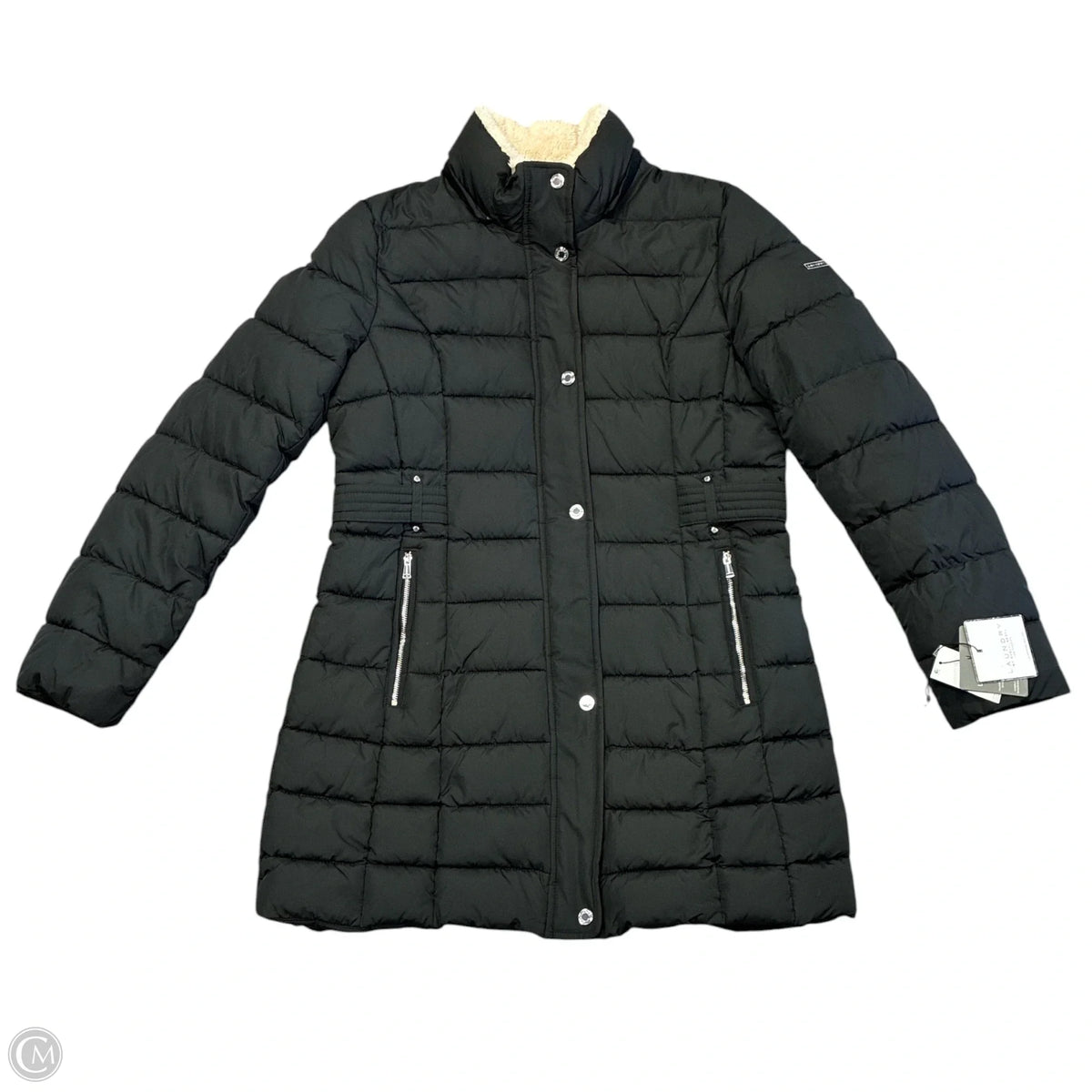 Coat Puffer & Quilted By Laundry In Black, Size: L