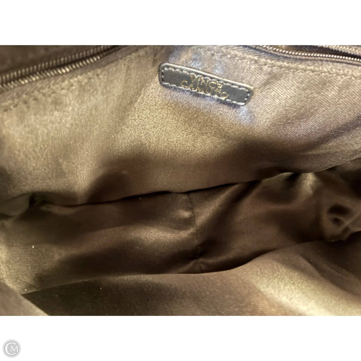 Handbag Leather By Vince Camuto, Size: Medium