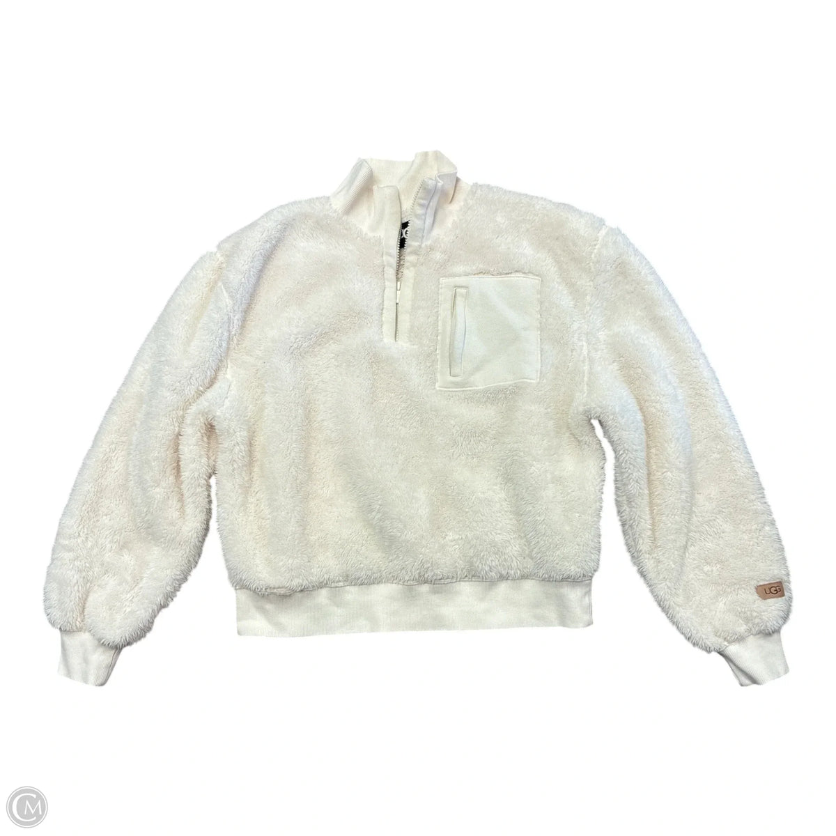 Jacket Designer By Ugg In Cream, Size: L