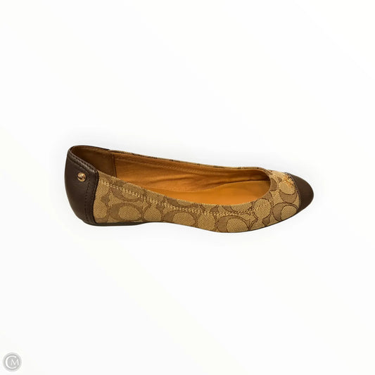 Shoes Designer By Coach In Brown & Tan, Size: 8