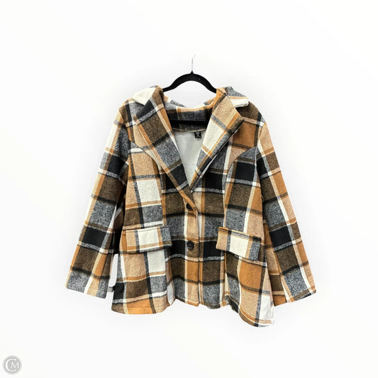 Jacket Other By Shein In Black & Tan, Size: 2x