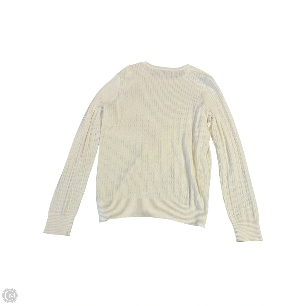 Sweater By Kim Rogers In White, Size: Xl