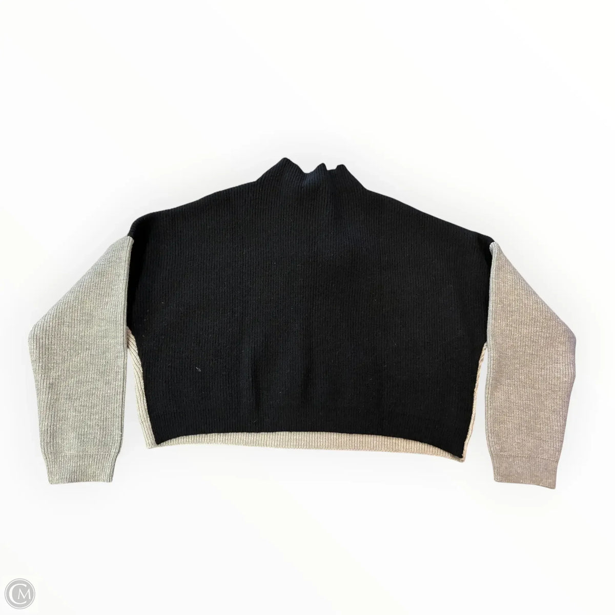 Sweater By Le Lis In Black & Grey, Size: M