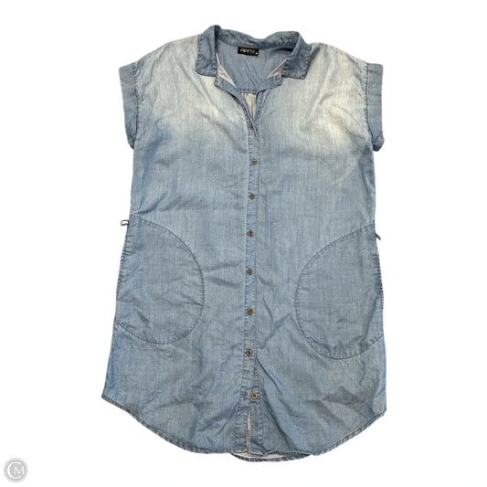 Dress Casual Short By Apny In Blue Denim, Size: M