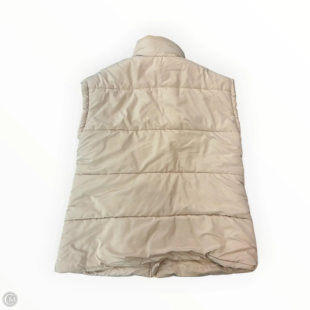 Vest Puffer & Quilted By Cmf In Tan, Size: S