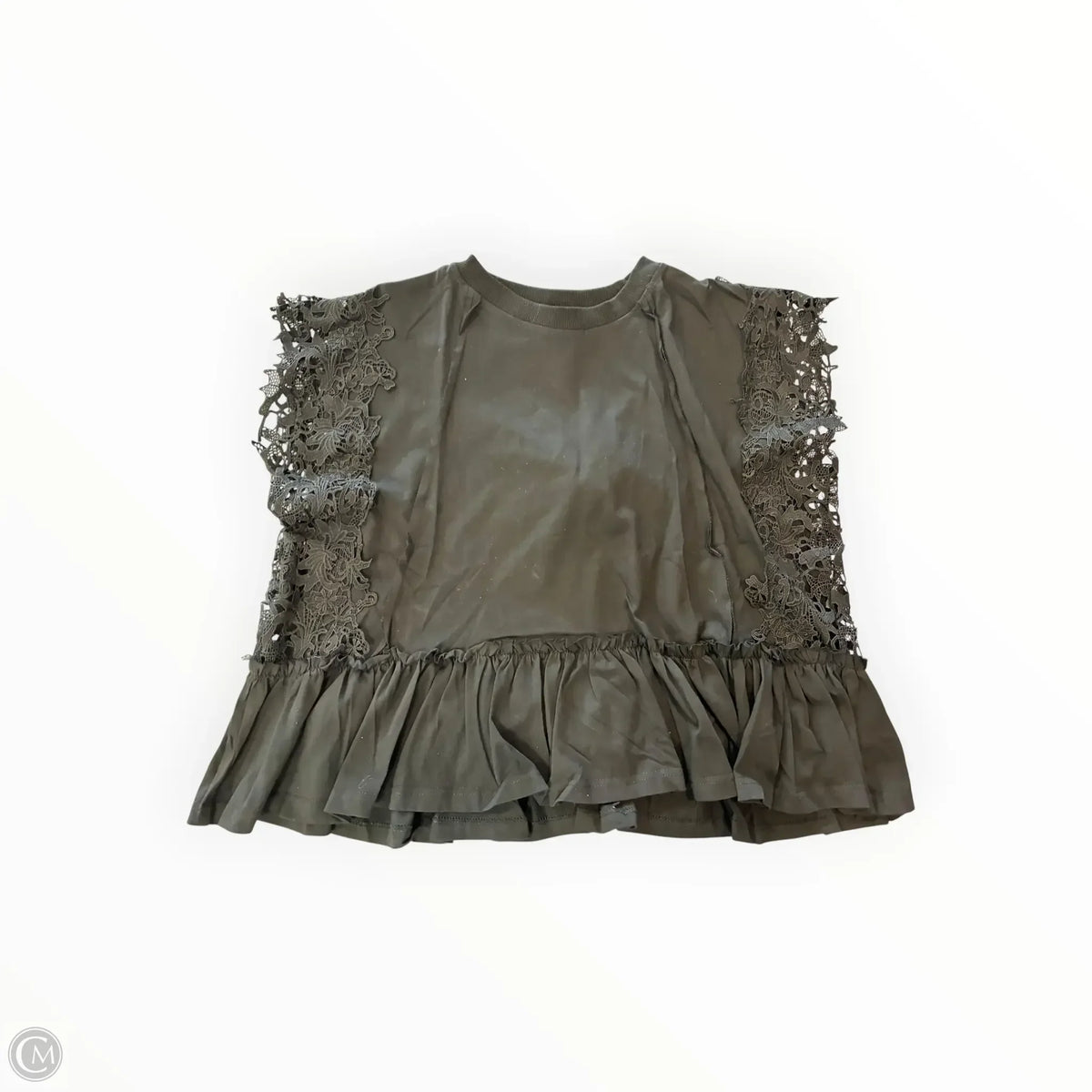 Blouse Short Sleeve By Bibi In Black, Size: Xl