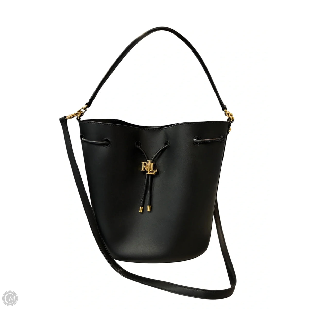 Handbag Leather By Ralph Lauren, Size: Medium
