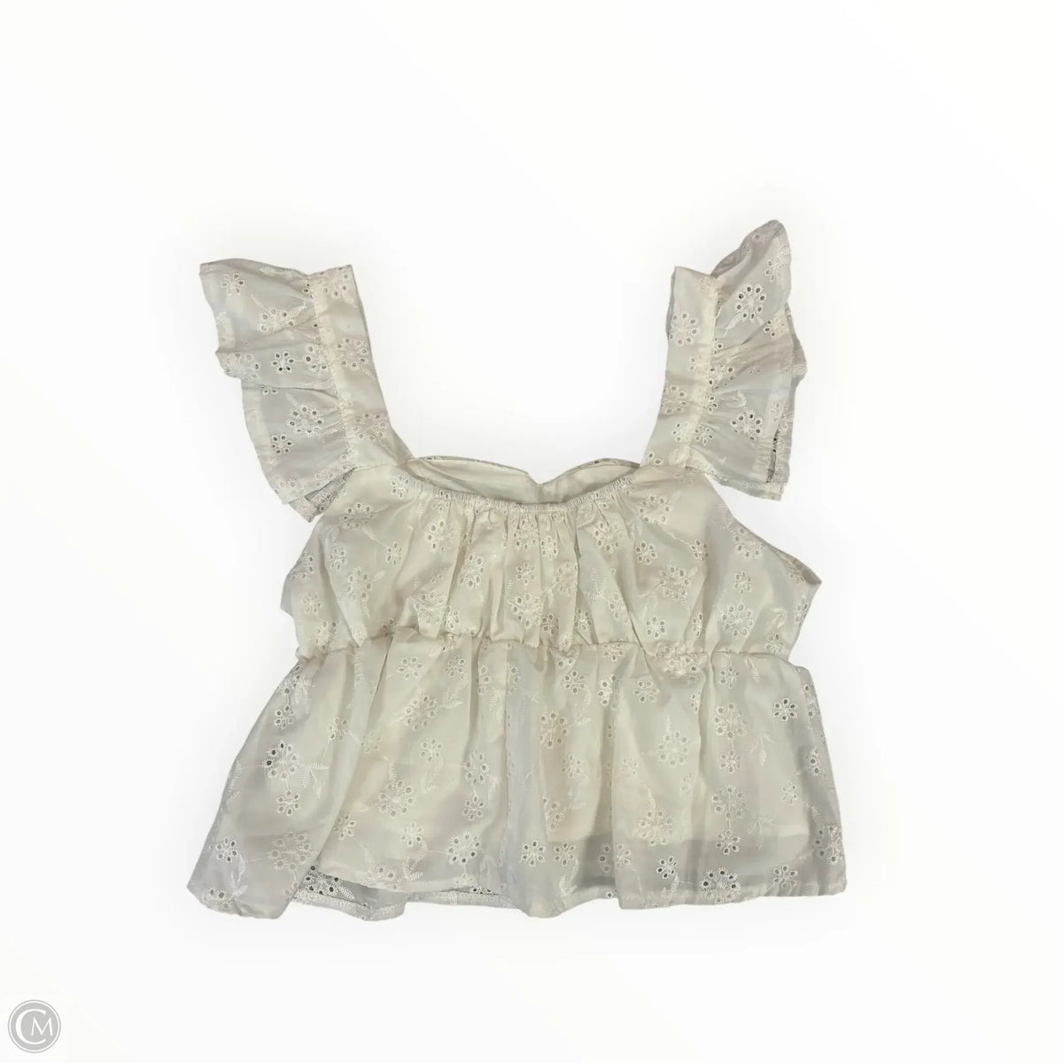 Blouse Sleeveless By Shein In White, Size: S