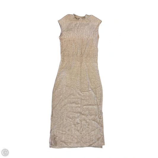 Dress Casual Midi By Bcbgeneration In Tan, Size: Xs
