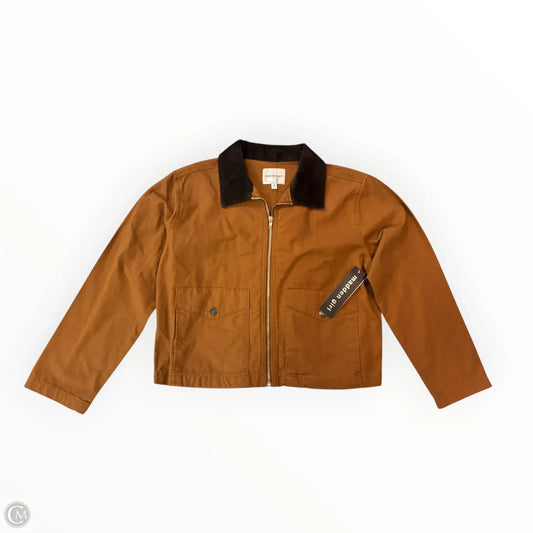 Jacket Denim By Madden Girl In Brown, Size: M
