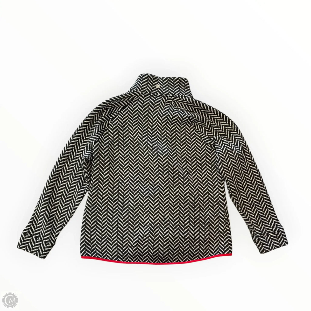 Sweater By Talbots In Black & Grey, Size: L
