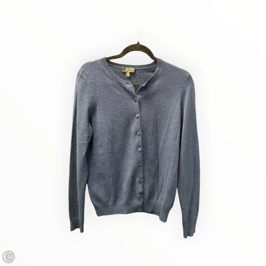 Sweater Cardigan By Charter Club In Navy, Size: M