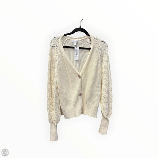 Sweater Cardigan By The Drop In Cream, Size: M