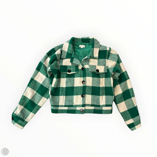 Jacket Other By Oddi In Green & White, Size: S