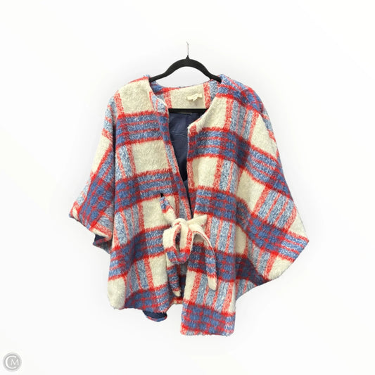 Poncho By Ott In Blue Red & White, Size: L