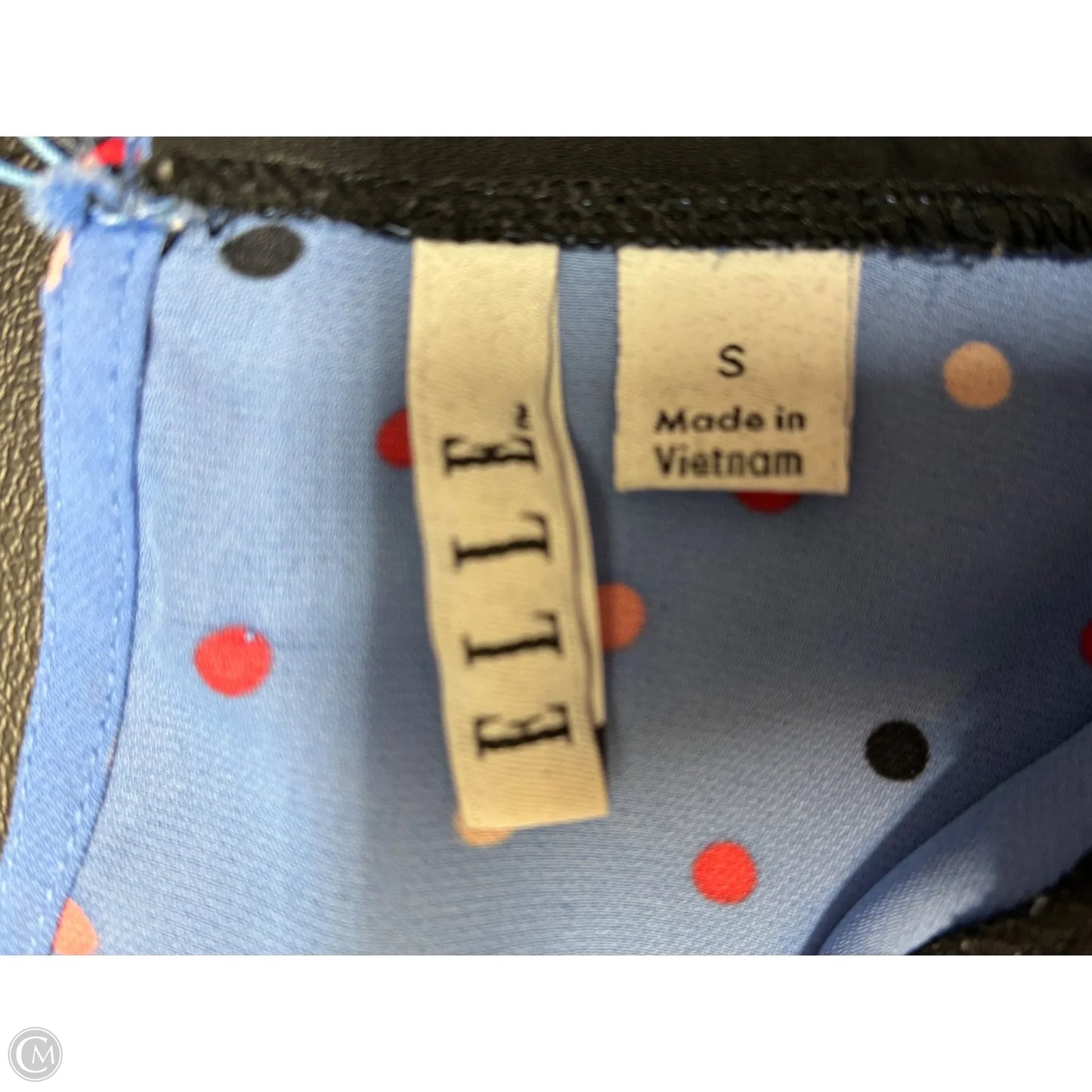 Blouse Short Sleeve By Elle In Blue, Size: S