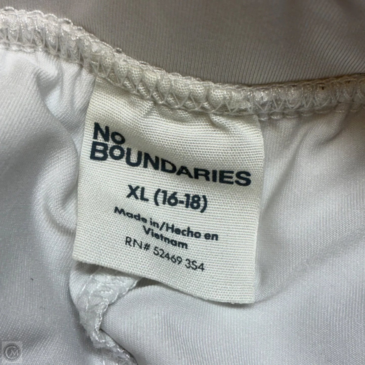 Athletic Skort By No Boundaries In White, Size: Xl