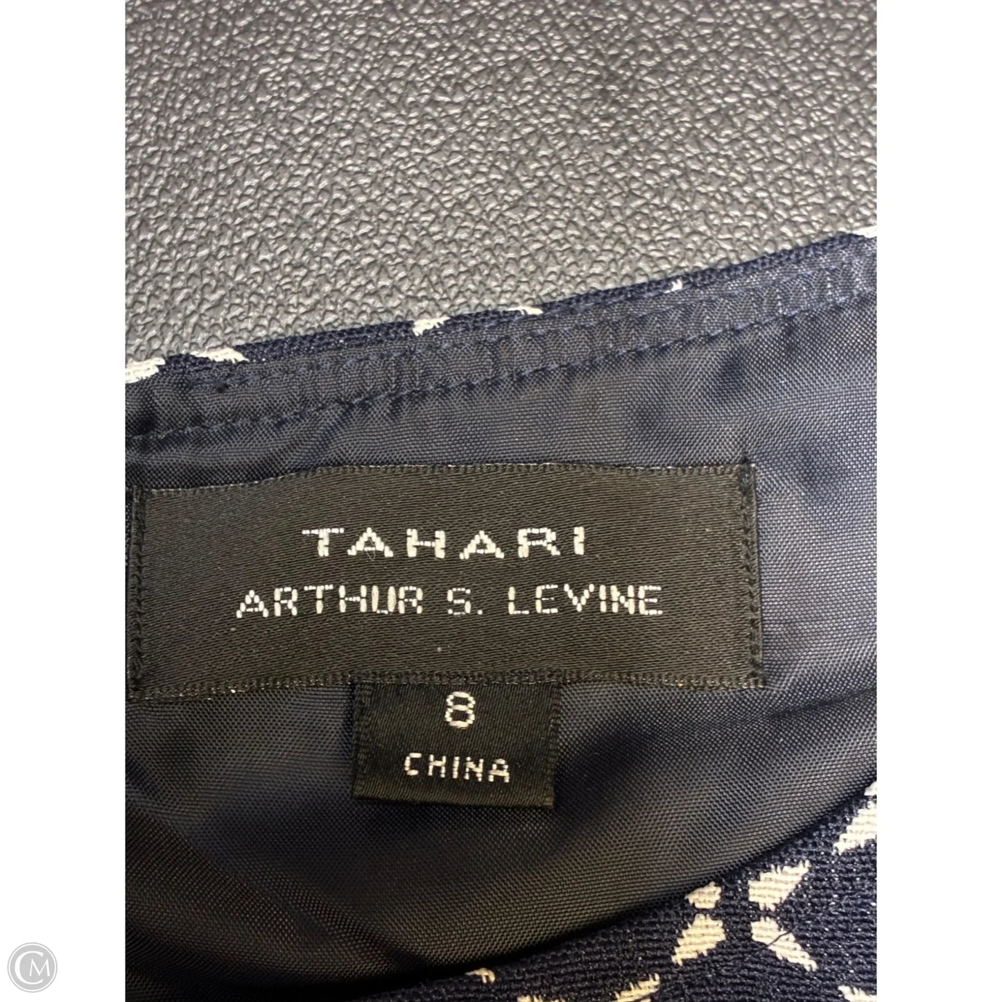 Dress Work By Tahari In Navy, Size: 8