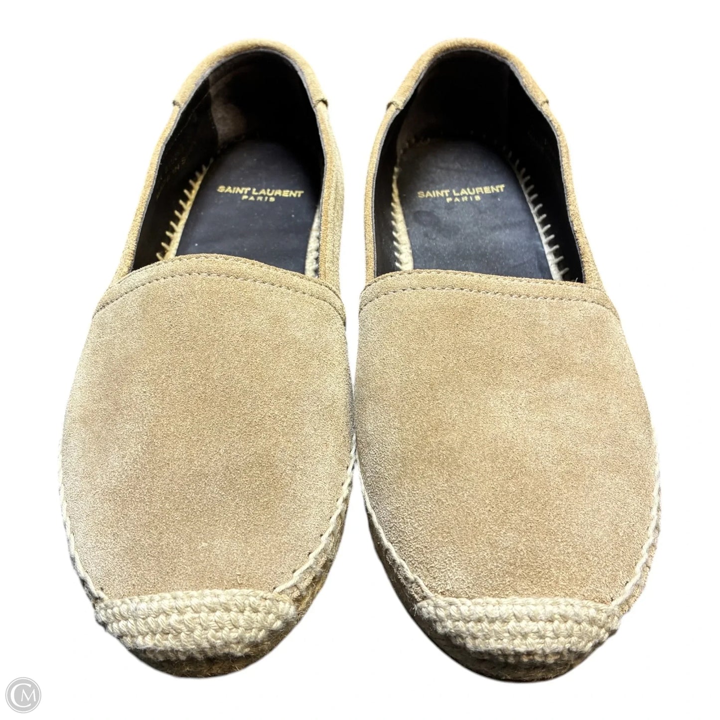 Shoes Luxury Designer By Yves Saint Laurent In Beige, Size: 5