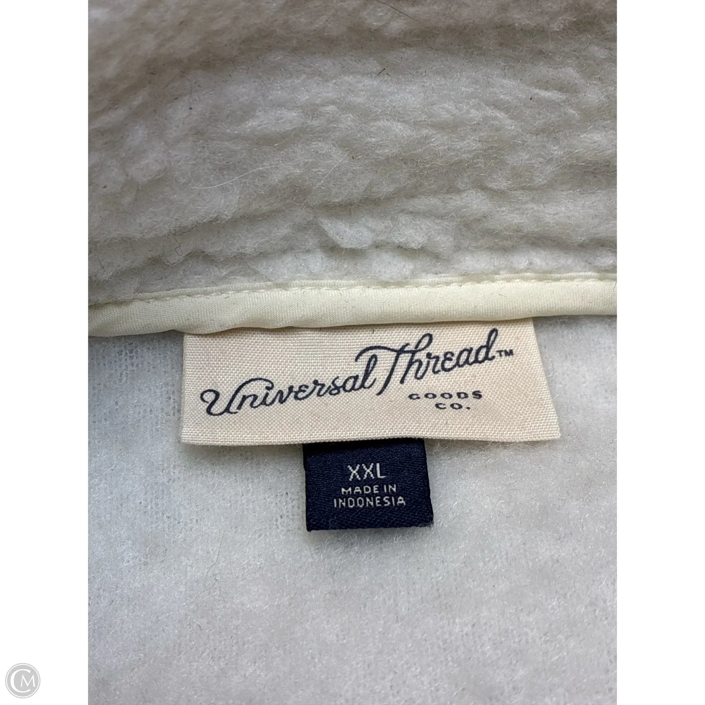 Jacket Fleece By Universal Thread In Cream, Size: Xxl