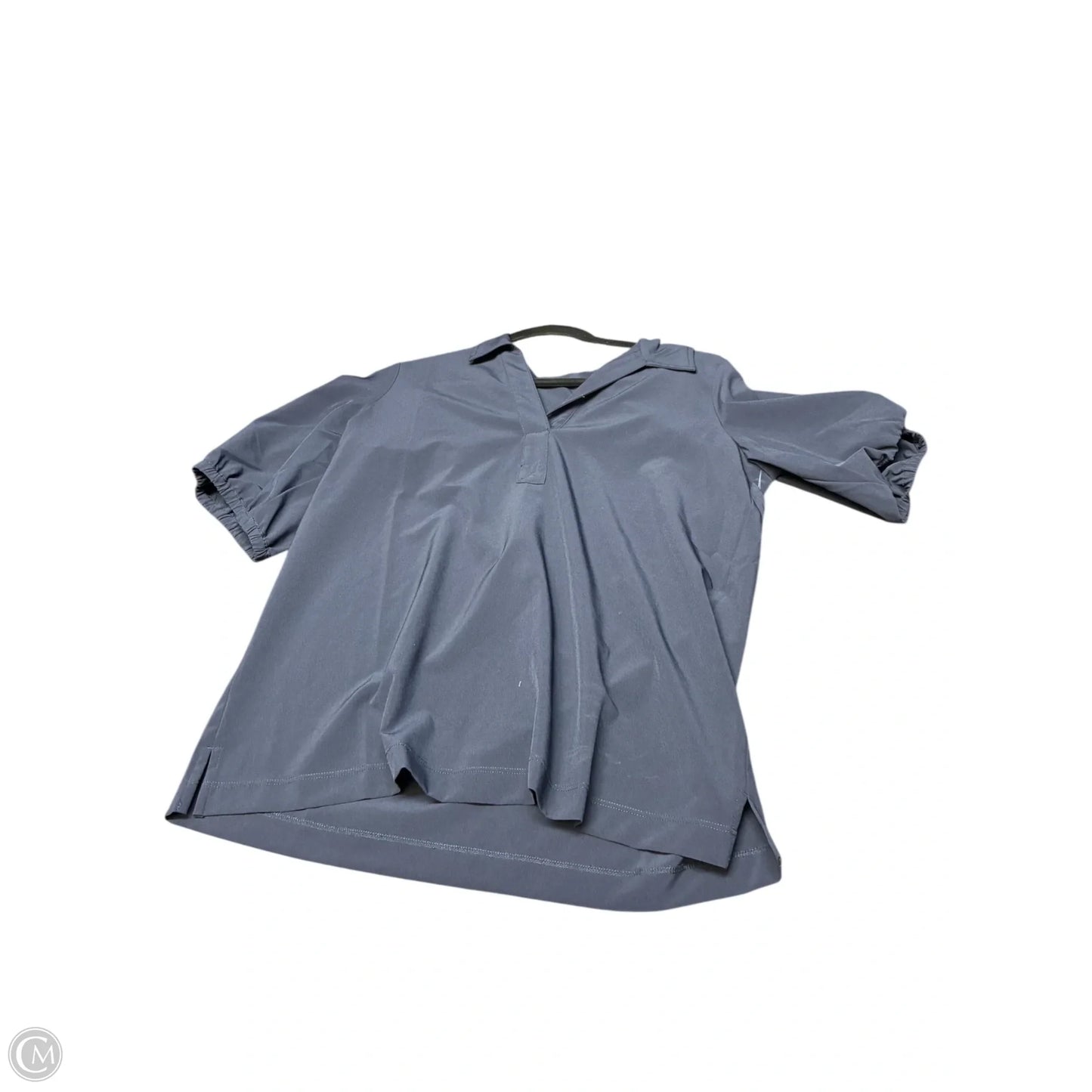 Blouse Short Sleeve By Chicos In Navy, Size: S