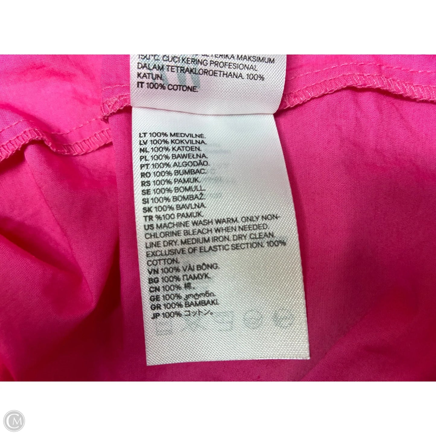 Top Short Sleeve By H&m In Pink, Size: S