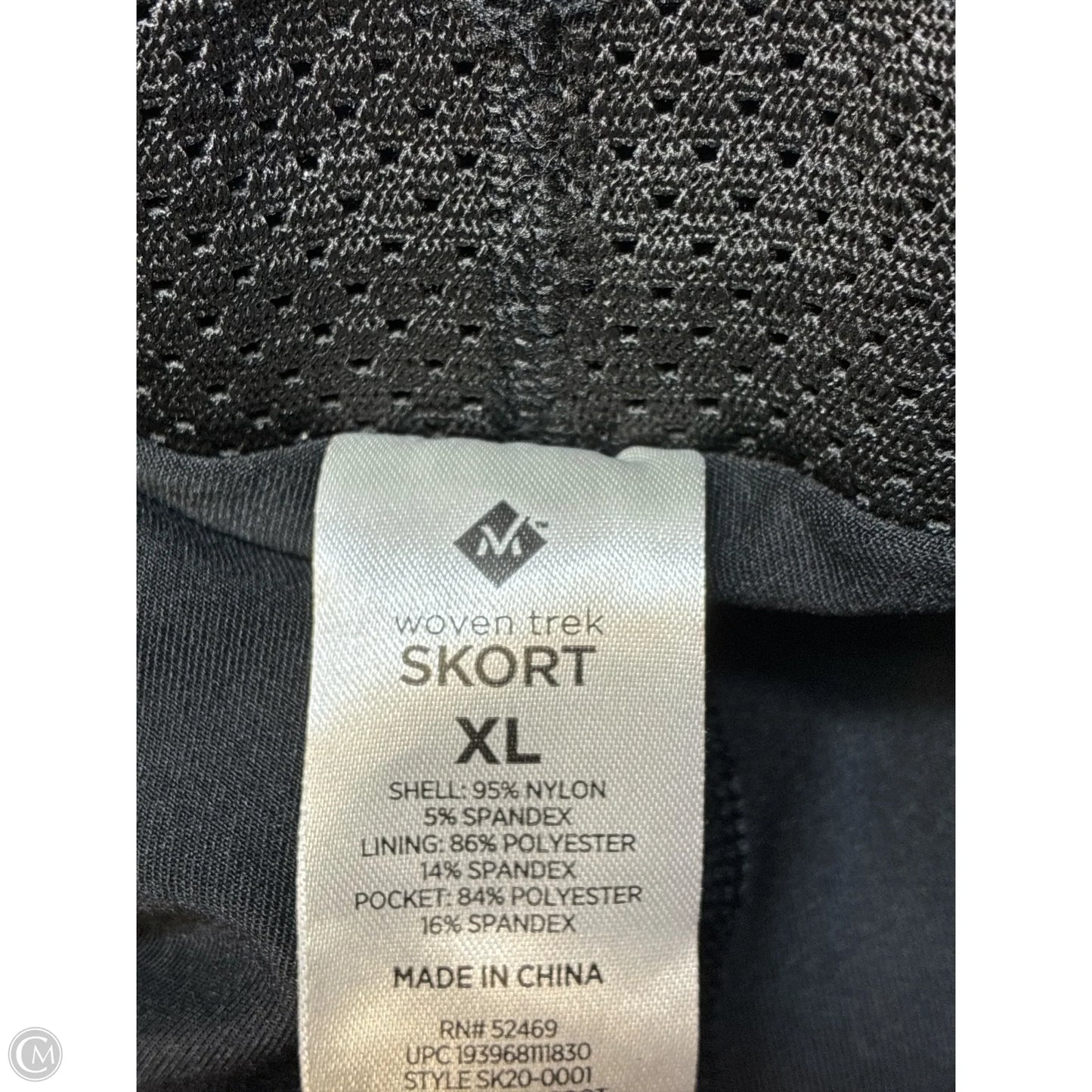 Athletic Skort By Cme In Black, Size: Xl