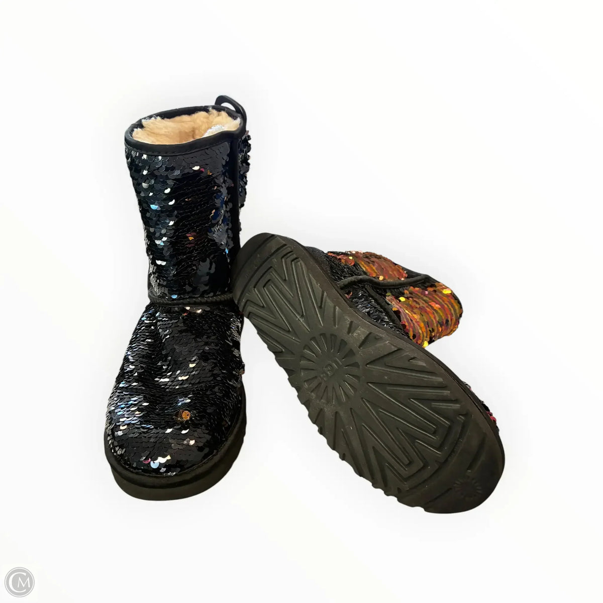 Boots Designer By Ugg In Black, Size: 7