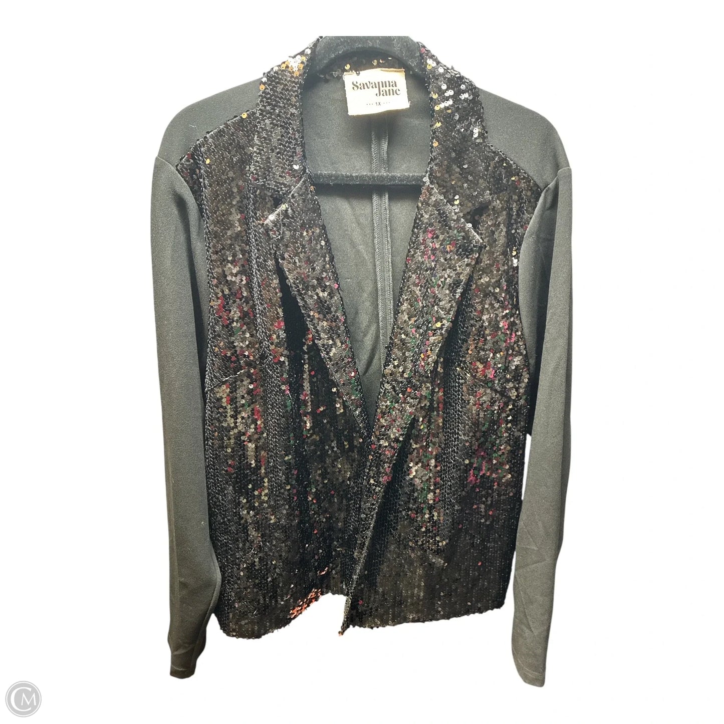 Blazer By Savanna Jane In Black, Size: 1x